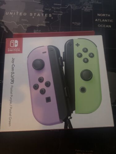 Official Nintendo Switch Joy-Con (L)/(R) - Pastel Purple/Pastel Green - Afbeelding 1 van 2