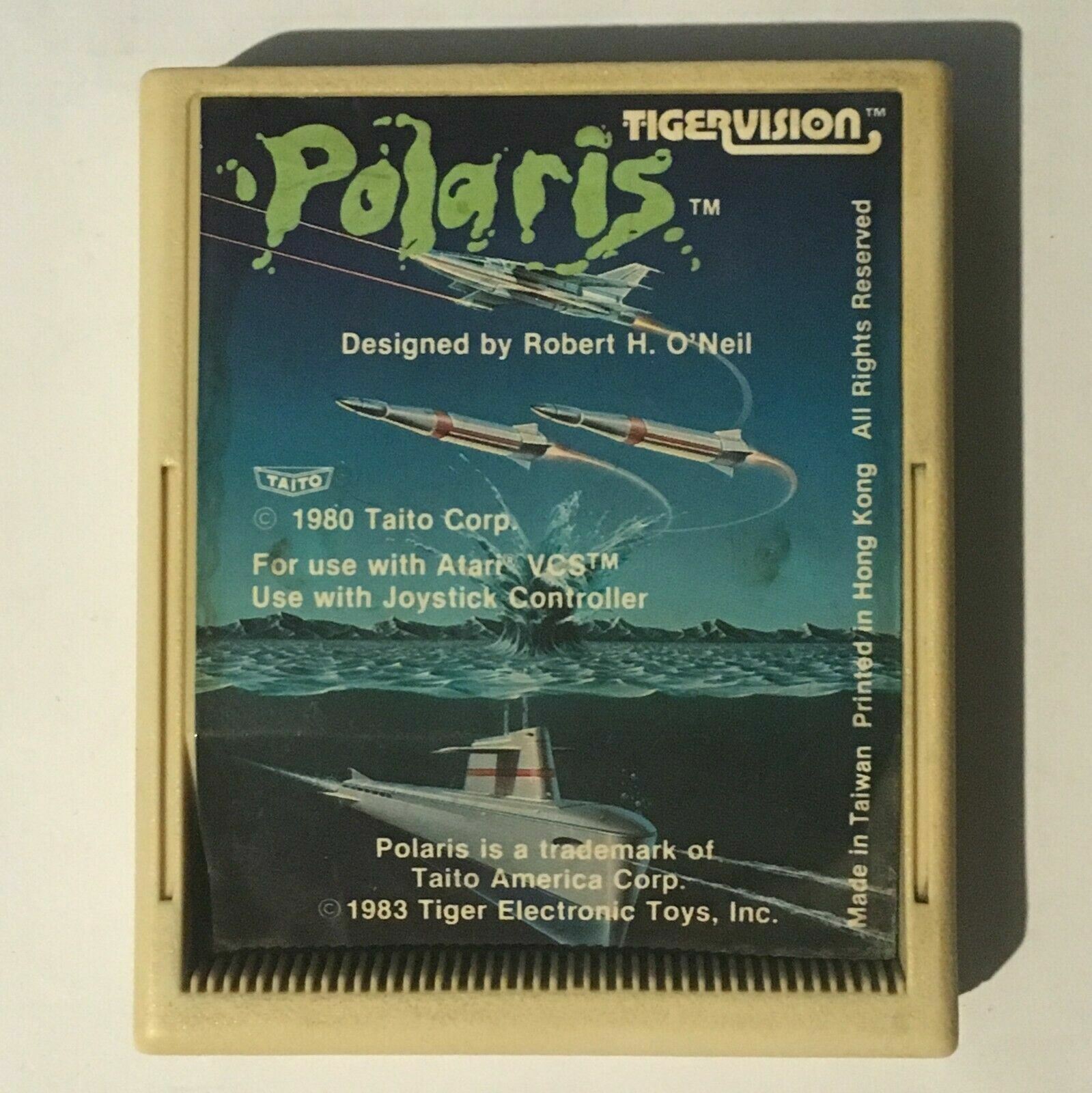 Atari 2600 Polaris Tigervision Cartridge Taito Corp 1983 Made in Taiwan Tested