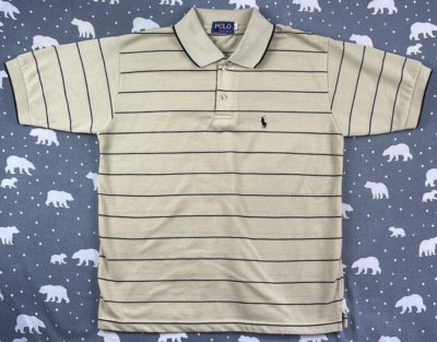 POLO SPORT RALPH LAUREN ベージュ Y2Kヴィンテージ VINTAGE POLO RALPH LAUREN CLUB #3 PRL Y2K POLO RUGBY USA