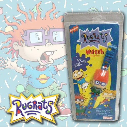 Rugrats Chuckie 3d Flip Top Digital Watch 1999 Innovative Time Nickelodeon Ebay