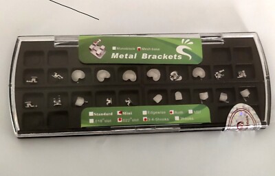 1 Set Dental Orthodontic Metal Braces Cartoon Brackets Mini Roth 022 345 hooks