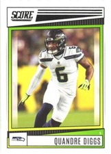 2022 Score #177 Quandre Diggs Seattle Seahawks  Football Card