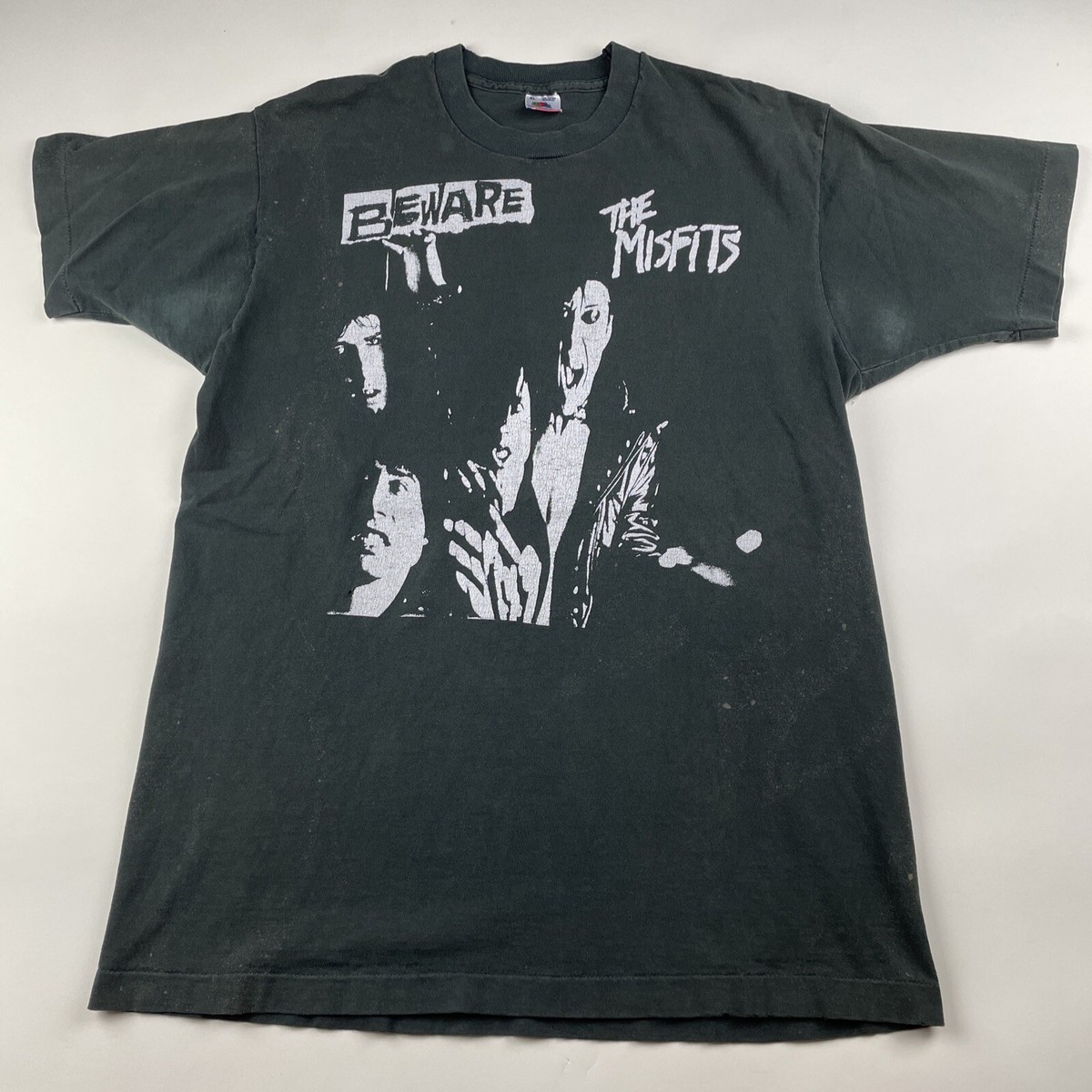 VINTAGE Misfits Shirt Beware The Misfits XL Black Danzig VINTAGE Misfits Shirt Beware The Misfits XL Black Danzig