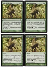 Rude Awakening x4 4x 2004 Fifth Dawn PLAYSET Green Rare Sorcery MTG LP AZ3