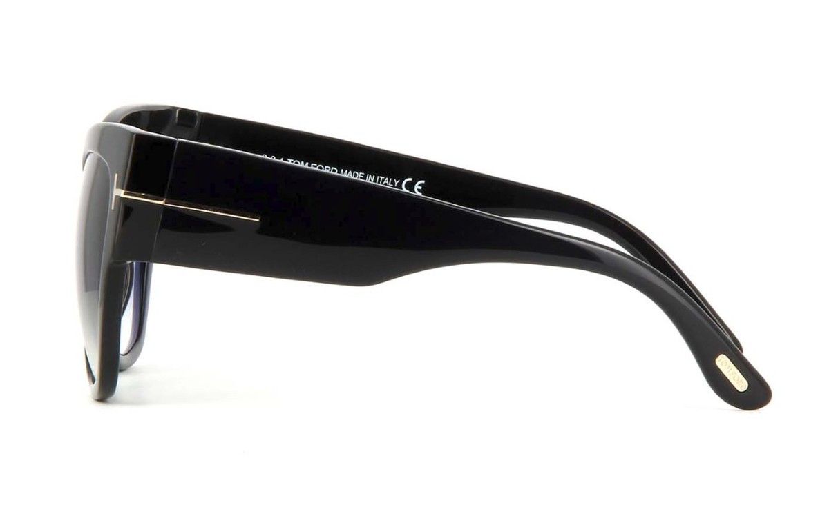 Tom Ford ANOUSHKA FT 0371 Black/Grey Shaded (01B) Sunglasses 