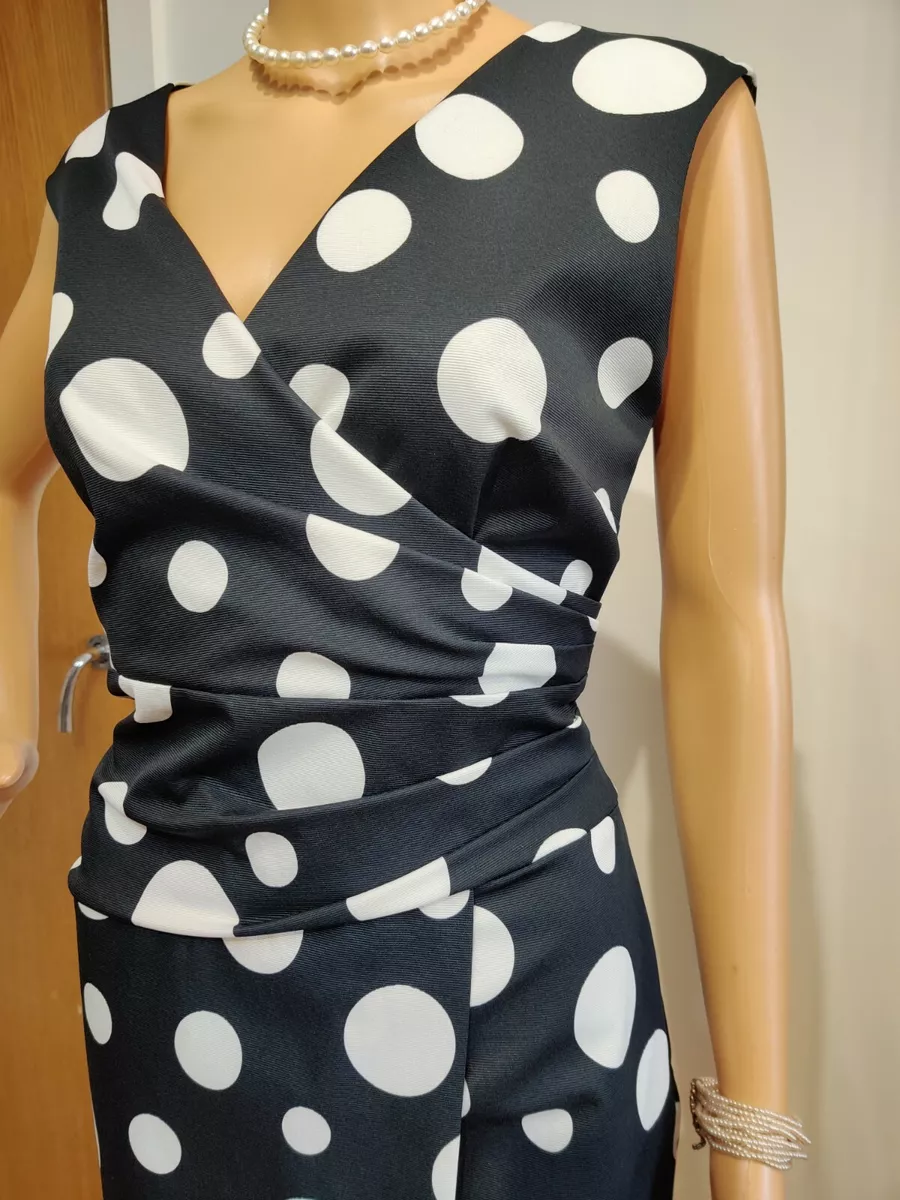 Fitted polka dot clearance dress