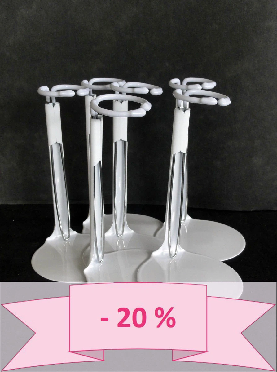 EXCEART Lot De 24 Supports De Poupée Blancs Pour Fenêtre, Décoration De