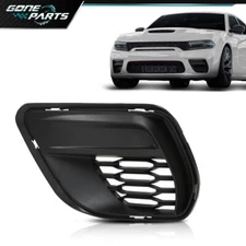 Front Left Bumper Fog Light Lamp Trim Cover Fit For 20-23 Dodge Charger