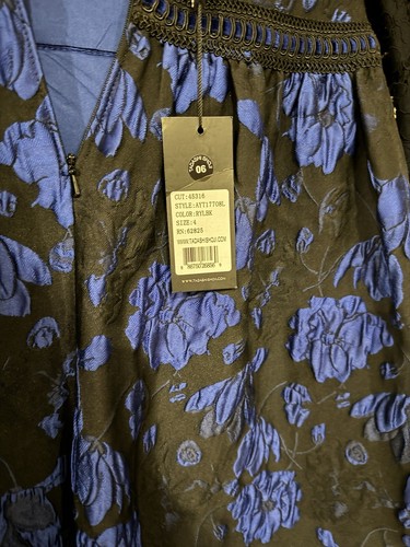 Nwt Tadashi Shoji Lace Bodice Long Gown Size 4 Evening Dress Midnight Blue - Picture 11 of 23