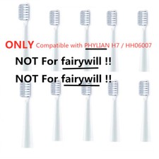 10Pack Toothbrush Brush Heads Compatible with PHYLIAN H7  HH06007 les wh