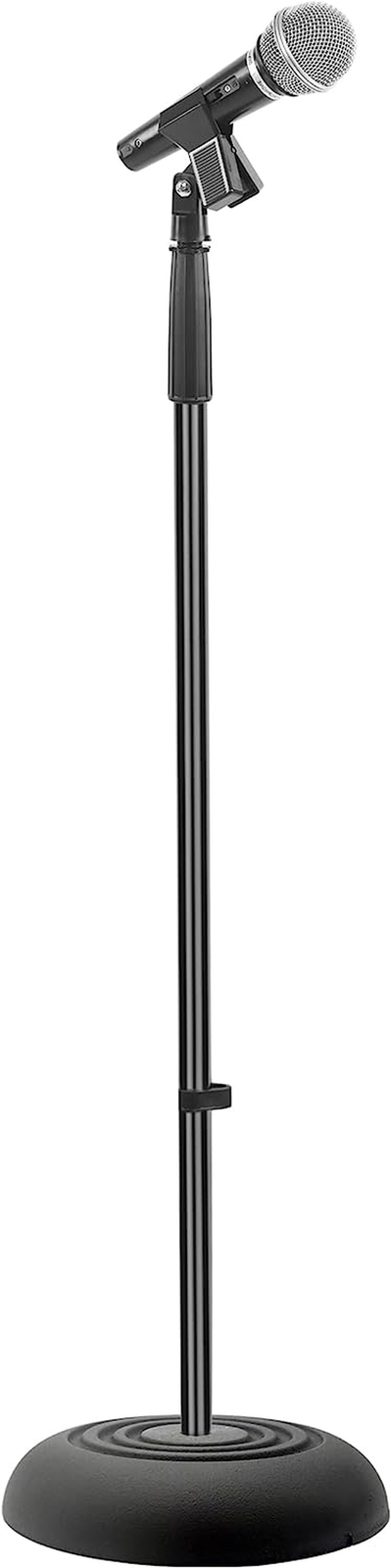 Microphone Stand - Universal Mic Mount with Heavy Compact Base, Height-image
