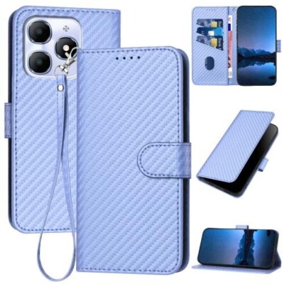 For Itel A90 YX0070 Carbon Fiber Buckle Leather Phone Case