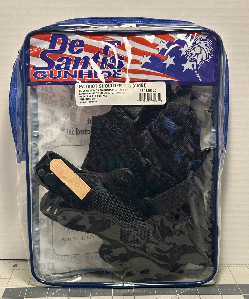 DESANTIS Patriot N84 Double Mag Shoulder Holster Ambi for 1911 ( ALL SIZES ) - Image 3 of 4