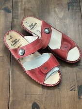Finn Comfort NWOB Moorea Red Leather Soft Footbed EU Sz 6.5 D US 9