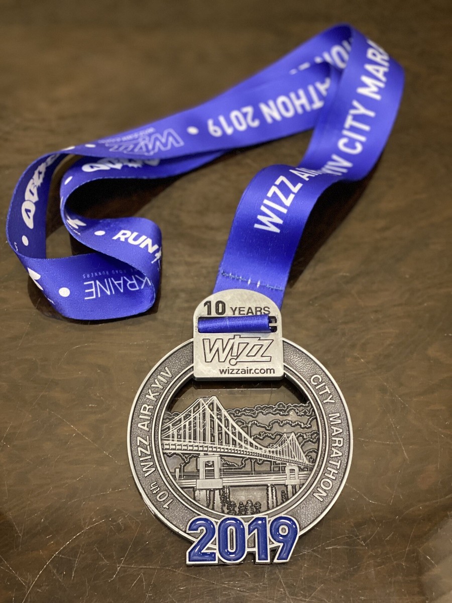 Medal Marathon 10th WIZZ AIR KIEV CITY MARATHONE 2019s UKRAINE