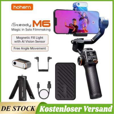 Hohem iSteady M6 Kit Gimbal Stabilizer mit AI Magnetic Fill Light for Huawei IOS