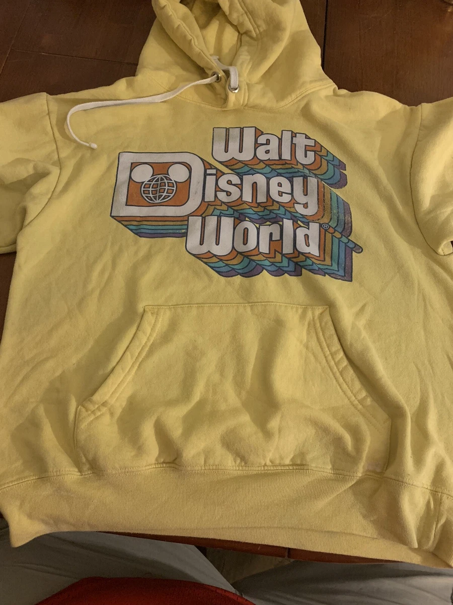 Walt disney world retro hoodie for adults yellow sale