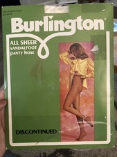 Vintage Burlington All Sheer 100 Nylon Pantyhose New Old Stock