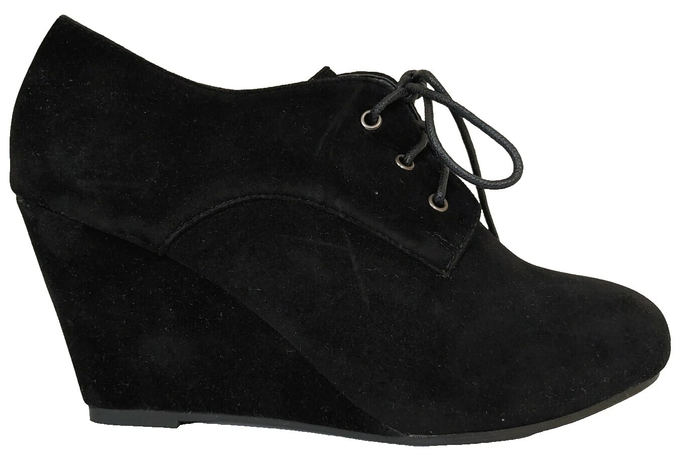 Черные замшевые свадебные туфли