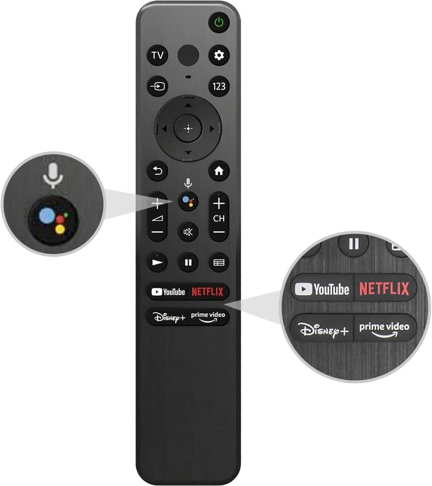 New RMF-TX800U Voice TV Remote Control  for SONY 4K Smart TVs - Image 2 of 4