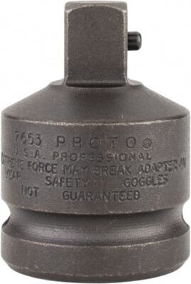 Proto J7653 Socket Adapter: Impact Drive, 1/2'', 3/4'' 2-1/16'' OAL