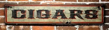 Classic Cigars Wood Sign - Rustic Hand Made Vintage Wooden Sign