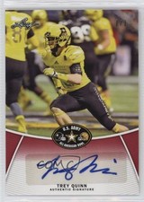 2014 Leaf US Army All-American Bowl Auto Red 1/1 Trey Quinn #BA-TQ1 Auto nd3