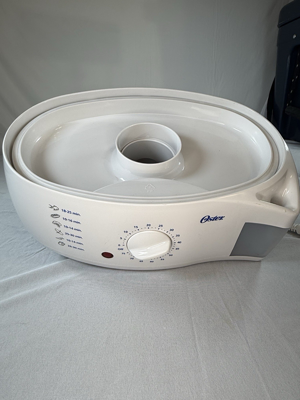 Oster Two Tier Food Steamer & Rice Cooker Model #5711 No Box