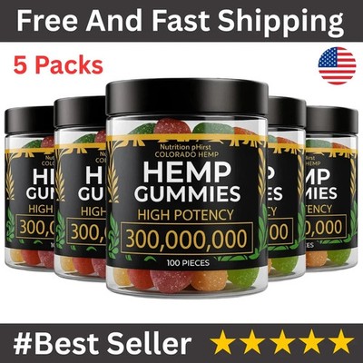 Herb Premium Gummies for Anxiety, Stress, Sleep, Health, and Wellness - 5 Pack