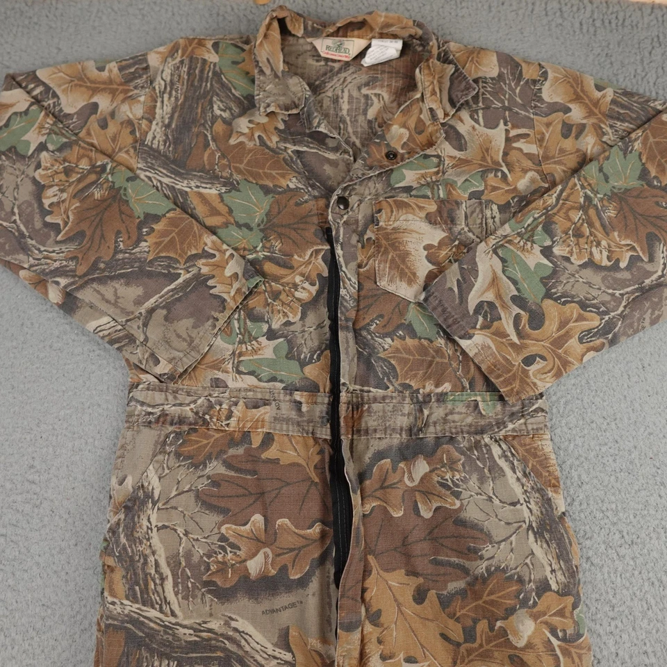 Vintage RedHead Coveralls Mens Medium Regular Camo Hunting Outdoor Made USA 90s - Image 4 of 4