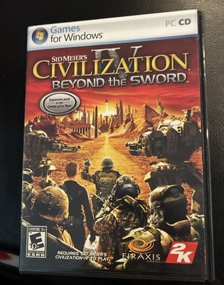 Sid Meier's Civilization IV: Beyond The Sword (PC, 2007)2 Discs With Booklet
