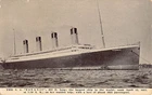 RMS TITANIC, WHITE STAR  SHIP  LINE, Pub. KRAUS MFG CO., NY ~ post sinking 1912
