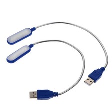 2 Pcs Usb Computer Reading Lamp Laptop Lamp Flexible Mini Portable