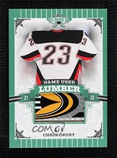 2021-22 Leaf Lumber Game Used Lumber Emerald 4/4 Chris Drury #GUL-CD1 0c3