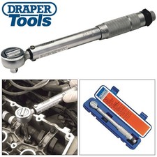 DRAPER 3/8" DR REVERSIBLE RATCHET TORQUE WRENCH + CASE + CALIBRATION CERTIFICATE