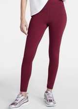 Women s Solid Burgundy Ankle Leggings Regular Fit, Size XL