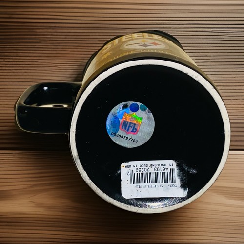 Property Of Pittsburgh Steelers 2025 Coffee Mug 14oz Genuine Drinkware NFL Black - Picture 3 of 3