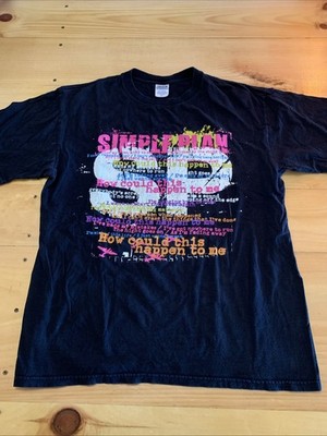SIMPLE PLAN vintage Y2K Band T Shirt Large How Could This Happen To Me
