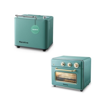 [20-IN-1 & 2LB] Smallest Bread Machine Metal Material & Air Fryer Toaster Oven