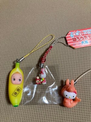 Hello Kitty Strap Set Osaka Chindon Lipton Tokyo Banana Kewpie Japan
