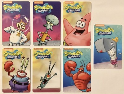 SpongeBob SquarePants Pineapple Arcade - Coin Pusher Game Cards Lot (2015) 