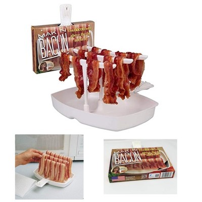Crispy Bacon in Minutes - Microwave Cooking Dish - Perfect for Everyday Use!