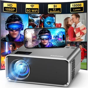 Projecteur avec Wifi et Bluetooth 4K Appui