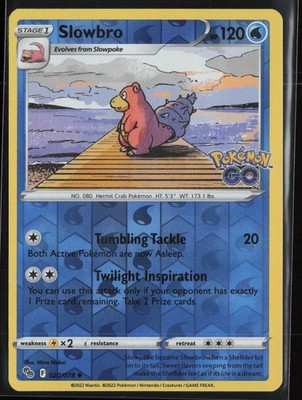 Slowbro Reverse 20/78 - Pokemon Go - PTCG - NM