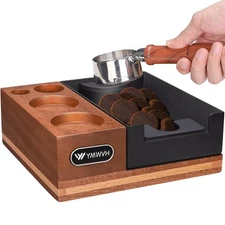 Espresso Knock Box and Tamping Station 51 54 58mm Espresso Accessories Organi...
