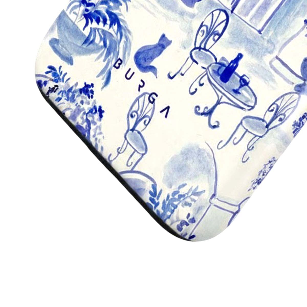 Coque iPhone 14 compatible protection intégrale Burga motif bleu - 4