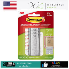 Command 5 lb Universal Picture Hanger Set 3 Hangers, 6 Strips, 6 Frame Stabilize 2.50 per strip