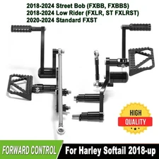 Forward Controls w/ MX footboards For Harley Softail Street Bob Low Rider 18-24