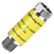 Coaxial Surge Lightning Protector for Cable TV,Surge TV yellow