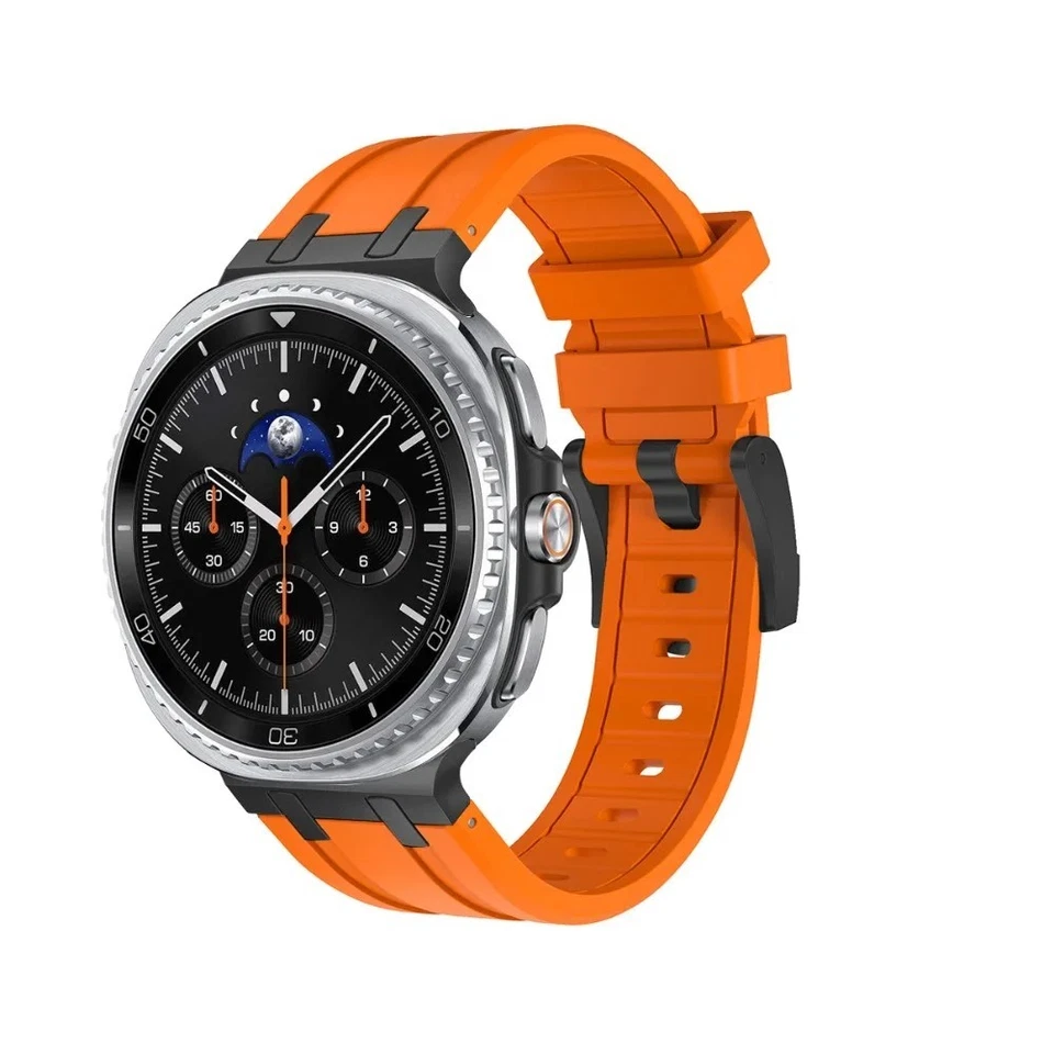 Correa de goma de lujo correa final reloj Samsung Galaxy 8 clásico 46 mm 40 mm 44 mm Foto 3 de 4